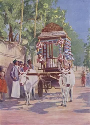 Un chariot de mariage